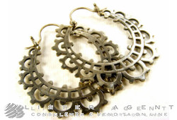 LAURENT GANDINI earrings Creole in 925 silver. NEW!