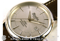 MONDIA watch Only time 1946 in steel Special Edition Argenté AUT Ref. MI723-1CP. NEW!