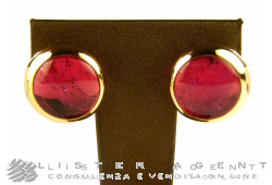 MARIA CALLAS earrings collection Eclissi in 18Kt rose gold with tourmaline Ref. EC01/4R11. NEW!