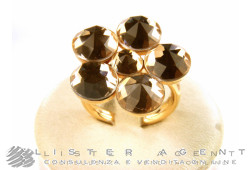 MARIA CALLAS ring collection Spring in 18Kt rose gold with rock crystal Size 14. NEW!