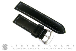 ANONIMO black leather strap 22.00 MM handle. NEW!