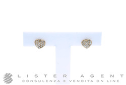 MARCO GERBELLA orecchini Cuore in oro rosa 18Kt e diamanti. NUOVO!