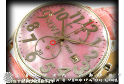 NOVE Chronograph in steel mother of pearl Ref. 25804.20. NEW!