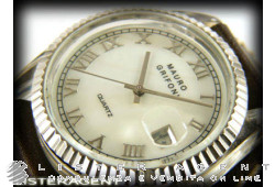 MAURO GRIFONI watch Only time in plastic mother of pearl Ref. 118CT0003. NEW!