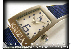 KRIZIA watch Only time in steel Argenté Ref. 0002. NEW!