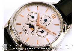 MONTBLANC Heritage ChronometreMoonphases and Completely Calendar in steel Argenté AUT Ref. 112534. NEW!