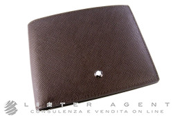 MONTBLANC wallet 6CC Leather Goods Meisterstuk Selektion in brown leather Ref. 112423. NEW!