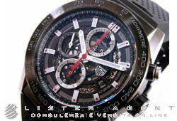 TAG HEUER Carrera Chronograph Automatic Calibre Heuer01 in titanium and steel Ref. CAR2A1Z.FT6044. NUOVO!