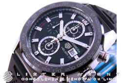 TAG HEUER Carrera Chronograph Automatic Caliber Heuer01 in steel Black Ref. CAR201Z.FT6046. NEW!