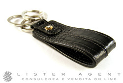 MONTBLANC key-ring La Vie de Boheme in leather of black colour Ref. 107694. NEW!