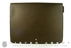 MONTBLANC tablet computer pouch with zip collection Meisterstück Selection in leather tortora Ref. 109635. NEW!
