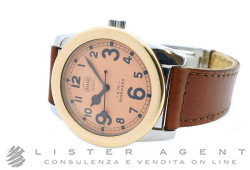MHR Sparviero S.79 Automatic in steel and 18Kt yellow gold Salmon Ref. ACR3033. USED!