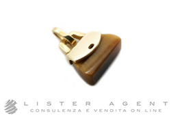 PENDANT Handbag in 18Kt yellow gold and tiger's eye. NEW!