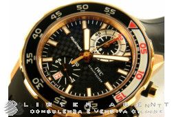 IWC Aquatimer Chronograph in 18Kt rose gold Black AUT Ref. IW376903. NEW!