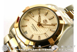 TAG HEUER Aquaracer Cal. 5 in steel and 18Kt rose gold Argenté AUT Ref. WAP2350.BD0838. NEW!