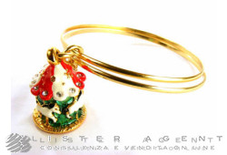 CREART bangle Giostra Cavalli in yellow goldplated metal and enamel. NEW!