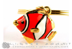 CREART bangle Fish Pagliaccio in yellow goldplated metal and enamel. NEW!