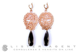 GIODORO earrings in 925 silver plated rose gold with natural stones Ref. ORA1234-11. NEW!