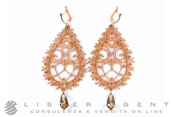 GIODORO earrings in rose gold plated 925 silver with fumé quartz Ref. ORA1232-1. NEW!