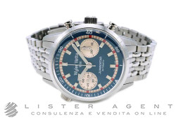 WYLER VETTA Jumbostar Cronografo automatico in acciaio Blu e Grigio AUT Ref. WV0243. NUOVO!