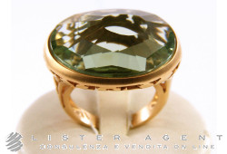 POMELLATO ring Arabesque in 18Kt rose gold and prasiolite Size 13 Ref. AA905W07PA. NEW!