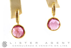 MARCO BICEGO earrings Jaipur in oro giallo 18Kt diamonds ct 0,12 and tormalina Ref. OB849BTR01. NEW!