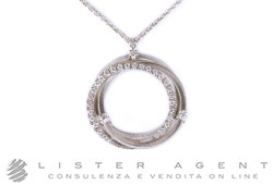 MARCO BICEGO necklace Goa in18Kt white gold with diamonds ct 0,29 Ref. CG674B2. NEW!