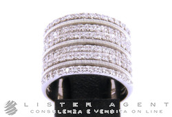 MARCO BICEGO ring Havana in 18Kt white gold with diamonds ct 0,63 Size 13 Ref. AG101B. NEW!