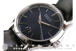 GUCCI G-Timeless automatic Mod. 126MD in Steel Blue AUT Ref. YA126443. NEW!