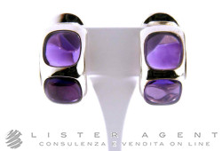 POMELLATO67 earrings in 925 silver with hydrothermal synthetic amethyst Ref. OB317QAAI. NEW!