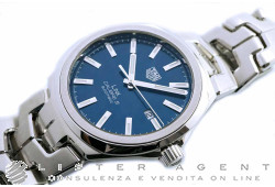 TAG HEUER Link Automatic Caliber 5 in steel Blue Ref. WBC2112BA0603. NEW!