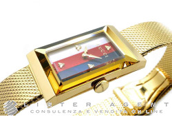 GUCCI G-Frame in yellow gold plated steel Ref. YA147410. NEW!
