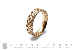 GUCCI Diamantissima Piatto Fine ring in 18Kt rose gold Size 14 Ref. YBC341236002014. NEW!