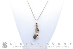 PASAVENTO collana in argento 925 placcato oro rosa e brunito Ref. WPLVE1033. NUOVA!