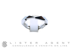GUCCI anello Link to love 3MM in oro bianco 18Kt Ref. YBC66217700. NUOVO!