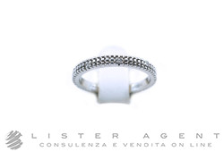 DAMIANI anello Metropolitan in oro bianco 18Kt con diamanti ct 0.06 Misura 12 Ref. 20053291. NUOVO!
