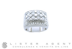 RAIMA anello in oro bianco 18Kt e diamanti ct 1.50 G Vs Misura 16. NUOVO!