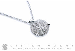 ARTLINEA collana Pavè rotondo in oro bianco 18Kt con diamanti ct 0.27 G Vs Ref. CD230. NUOVO!