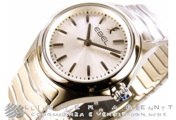 EBEL Wave lady in steel Argenté Ref. 1216191. NEW!