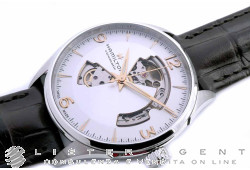 HAMILTON Jazzmaster Open Heart Automatico in acciaio Argenté AUT Ref. H32705551. NUOVO!