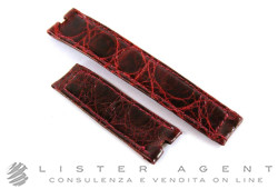 CARTIER cinturino in pelle di coccodrillo bordeaux ansa MM 16 1A01OBCB. NUOVO!