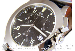 ENIGMA Timeo 2 Chronograph in steel Black Ref. TMOCSBB0BB. NEW!