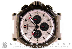 BUTI Stealth Magnum Crono Automatic Limited Edition in Pvd titanium with diamond Argenté with black diamonds. NEW!