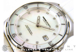 MOMO DESIGN watch Only Time in brushed steel Mother of pearl Ref. MD-093. NEW!