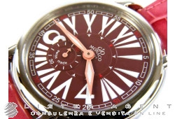 GIO' MONACO Dafne in steel Bordeaux Ref. 413-A. NEW!