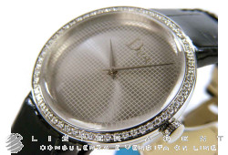 CHRISTIAN DIOR La D de Dior in steel and diamonds Argenté Ref. CD042111A001. NEW!