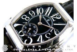 REVUE THOMMEN Tonneau Automatic in steel Black Ref. 12015-2537. NEW!