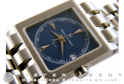 REVUE THOMMEN Elysée carré lady in steel Blue Ref. Z31181. NEW!