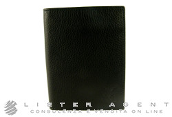 GIO' MONACO vertical wallet 6cc in black leather Ref. PVU1534CN. NEW!