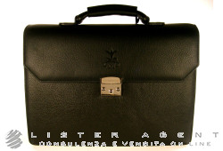 GIO' MONACO bag 2 compartments in black leather Ref. CSU1540CN. NEW!